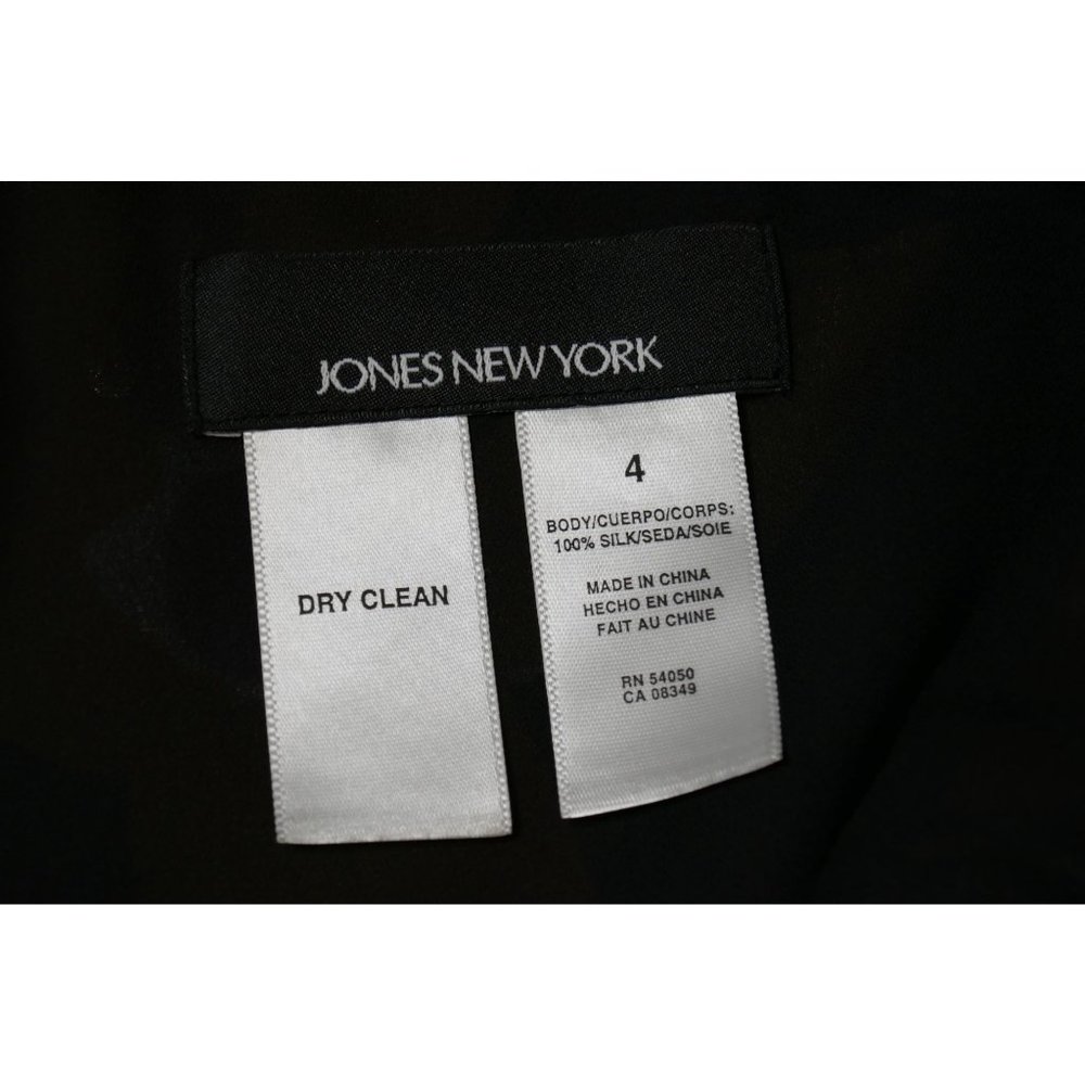 NWT Jones New York 100% Silk Size 4 Floral Flowy Y2K 90s - Picture 9 of 10